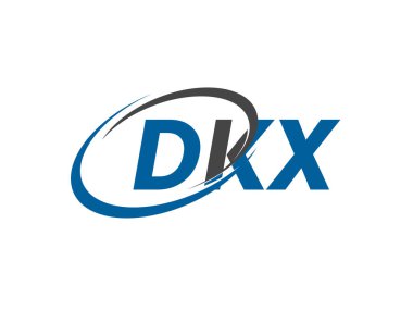 DKX yaratıcı logo tasarımı vektör çizimi