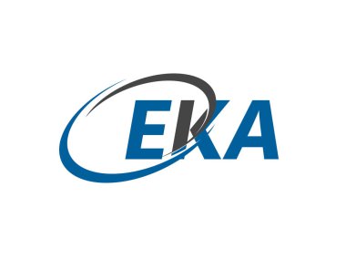 EKA yaratıcı logo tasarımı vektör çizimi