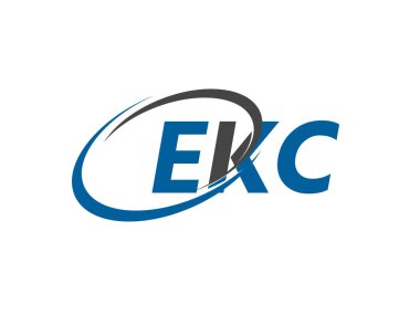 EKC yaratıcı logo tasarımı vektör çizimi