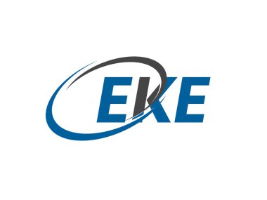 EKE yaratıcı logo tasarımı vektör çizimi