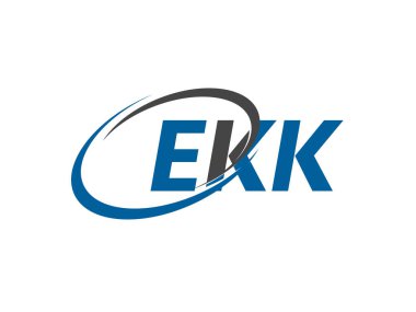 EKK yaratıcı logo tasarımı vektör çizimi