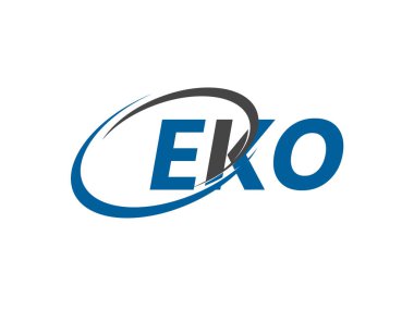 EKO yaratıcı logo tasarımı vektör çizimi