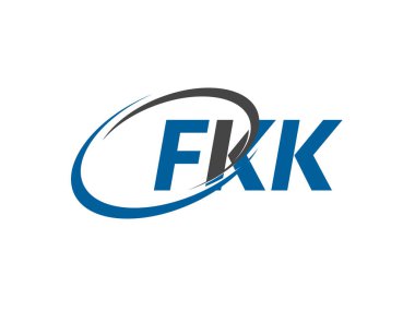 FKK yaratıcı logo tasarımı vektör çizimi