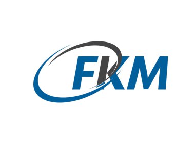 FKM yaratıcı logo tasarımı vektör çizimi
