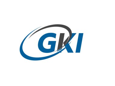 GKI yaratıcı logo tasarımı vektör çizimi