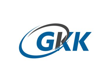 GKK yaratıcı logo tasarımı vektör çizimi