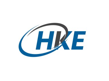 HKE yaratıcı logo tasarımı vektör çizimi