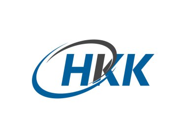 HKK yaratıcı logo tasarımı vektör çizimi