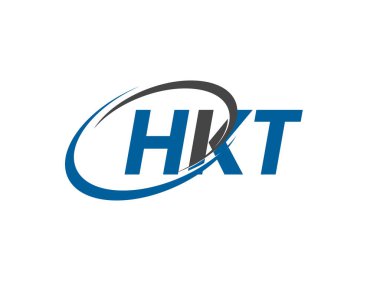 HKT yaratıcı logo tasarımı vektör çizimi