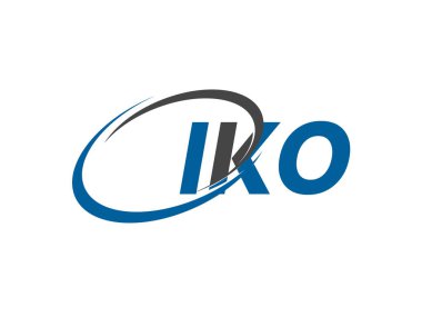 IKO yaratıcı logo tasarımı vektör çizimi