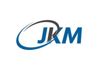 JKM yaratıcı logo tasarımı vektör çizimi