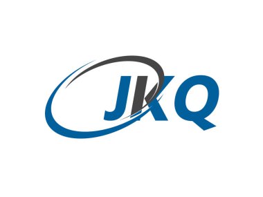 JKQ yaratıcı logo tasarımı vektör çizimi