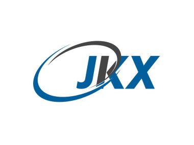 JKX yaratıcı logo tasarımı vektör çizimi