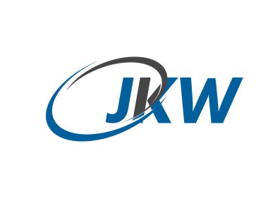 JKW yaratıcı logo tasarımı vektör çizimi