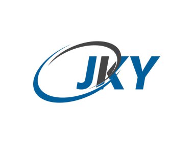 JKY yaratıcı logo tasarımı vektör çizimi