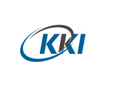 KKI yaratıcı logo tasarımı vektör çizimi