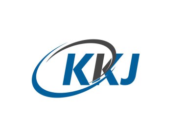 KKJ yaratıcı logo tasarımı vektör çizimi