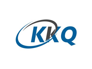 KKQ yaratıcı logo tasarımı vektör çizimi