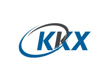 KKX yaratıcı logo tasarımı vektör çizimi