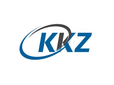 KKZ yaratıcı logo tasarımı vektör çizimi