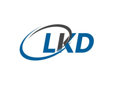 LKD yaratıcı logo tasarımı vektör çizimi
