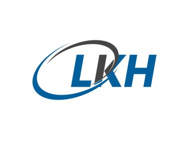 LKH yaratıcı logo tasarımı vektör çizimi