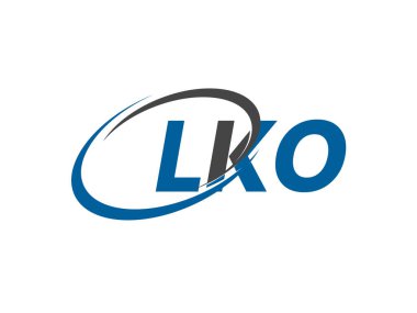 LKO yaratıcı logo tasarımı vektör çizimi