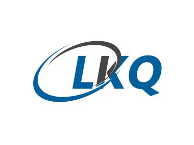 LKQ yaratıcı logo tasarımı vektör çizimi