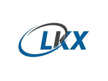 LKX yaratıcı logo tasarımı vektör çizimi