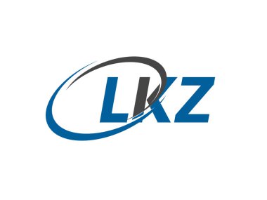 LKZ yaratıcı logo tasarımı vektör çizimi