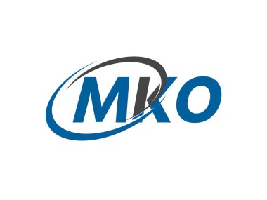 MKO yaratıcı logo tasarımı vektör çizimi