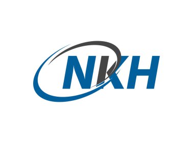 NKH yaratıcı logo tasarımı vektör çizimi