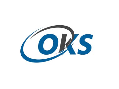 OKS yaratıcı logo tasarımı vektör çizimi
