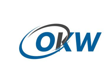 OKW yaratıcı logo tasarımı vektör çizimi