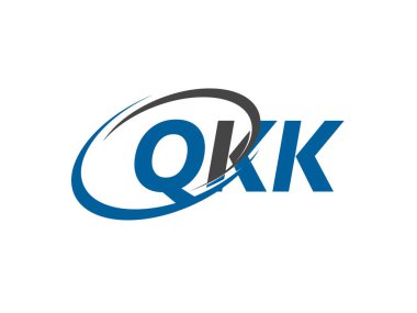 QKK yaratıcı logo tasarımı vektör çizimi
