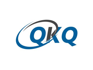 QKQ yaratıcı logo tasarımı vektör çizimi