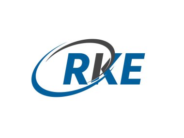 RKE yaratıcı logo tasarımı vektör çizimi