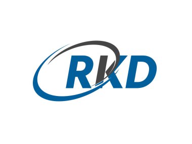RKD yaratıcı logo tasarımı vektör çizimi