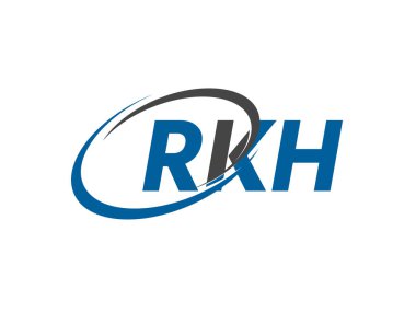 RKH yaratıcı logo tasarımı vektör çizimi