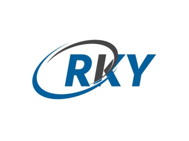 RKY yaratıcı logo tasarımı vektör çizimi