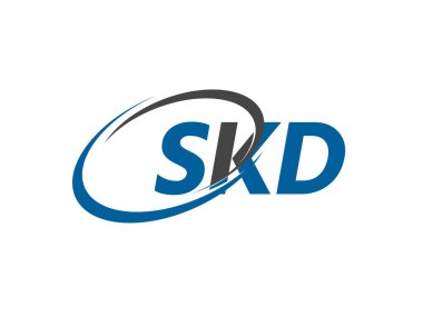SKD yaratıcı logo tasarımı vektör çizimi
