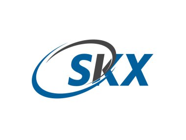 SKX yaratıcı logo tasarımı vektör çizimi