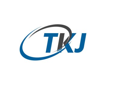 TKJ yaratıcı logo tasarımı vektör çizimi