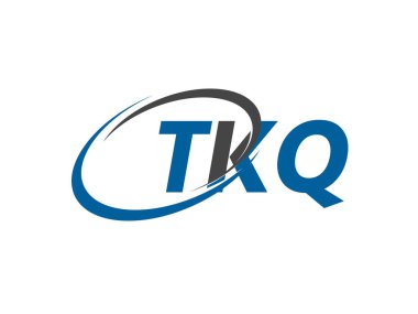 TKQ yaratıcı logo tasarımı vektör çizimi