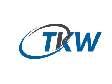 TKW yaratıcı logo tasarımı vektör çizimi