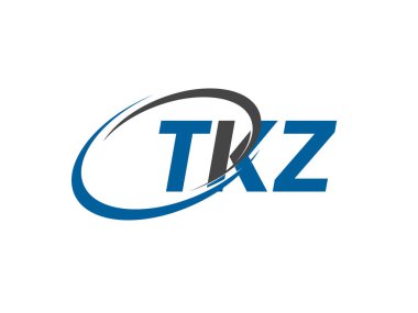 TKZ yaratıcı logo tasarımı vektör çizimi