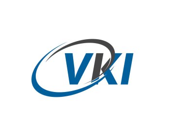 VKI yaratıcı logo tasarımı vektör çizimi