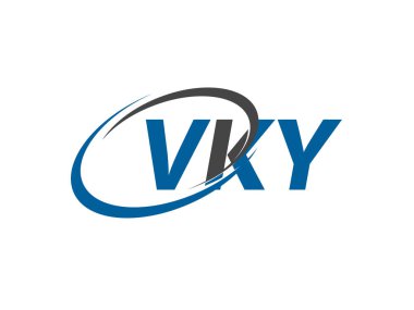 VKY yaratıcı logo tasarımı vektör çizimi