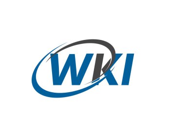 WKI yaratıcı logo tasarımı vektör çizimi
