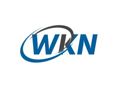 WKN yaratıcı logo tasarımı vektör çizimi